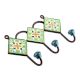 Green Yellow Flower Tiles Hooks